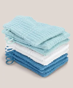 Lot de 8 gants de toilette éponge 315g