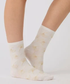 Lot de 2 paires de chaussettes brodées fil brillant