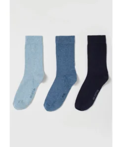 Lot de 3 paires de chaussettes en coton biologique majoritaire