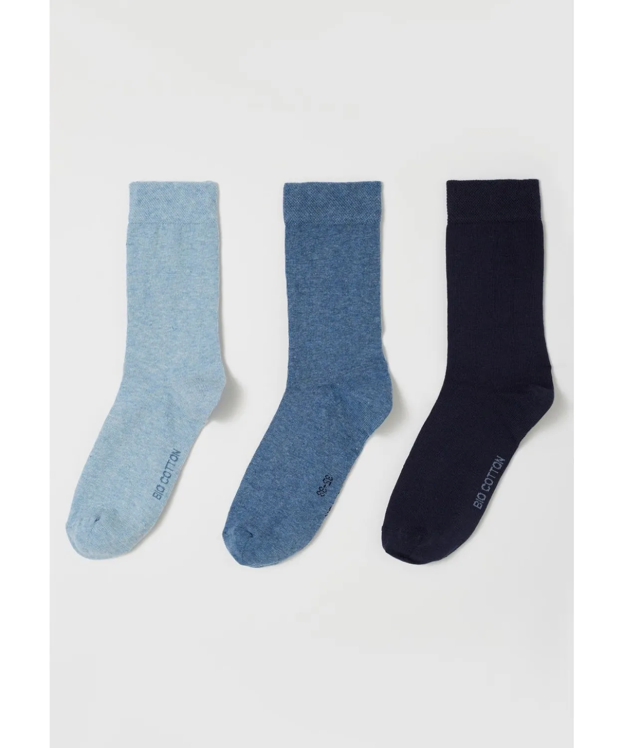 Lot de 3 paires de chaussettes en coton biologique majoritaire