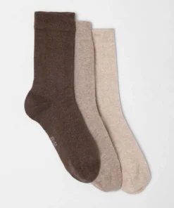 Lot de 3 paires de chaussettes en coton biologique majoritaire