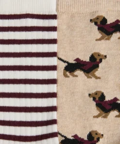 Lot de 2 paires de chaussettes fantaisie.