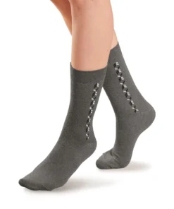 Lot de 2 paires de chaussettes maille jersey mélange laine Thermolactyl