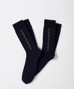 Lot de 2 paires de chaussettes maille jersey mélange laine Thermolactyl