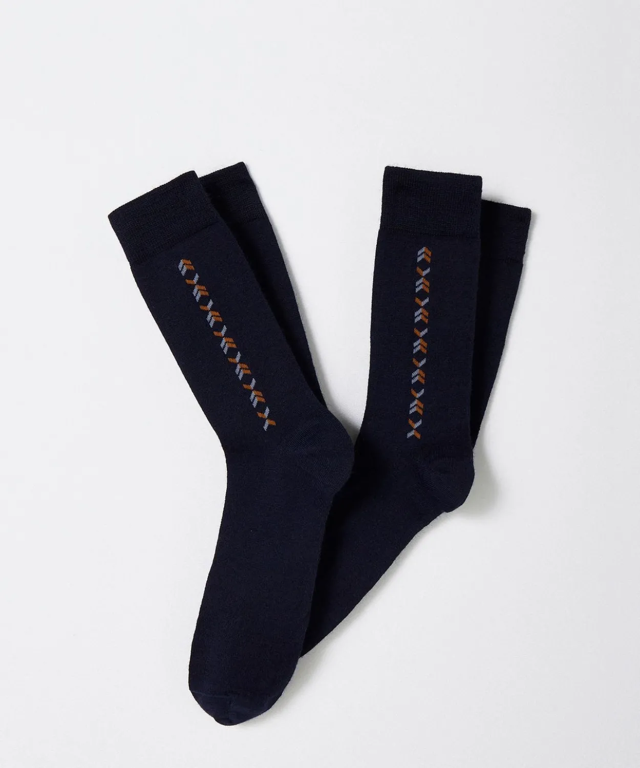 Lot de 2 paires de chaussettes maille jersey mélange laine Thermolactyl
