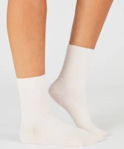 Lot de 2 paires de chaussettes maille côtelée coton biologique