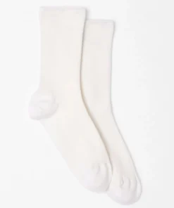 Lot de 2 paires de chaussettes maille côtelée coton biologique