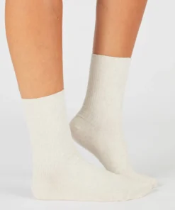 Lot de 2 paires de chaussettes maille côtelée coton biologique
