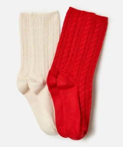 Lot de 2 paires de chaussettes torsadées Thermolactyl