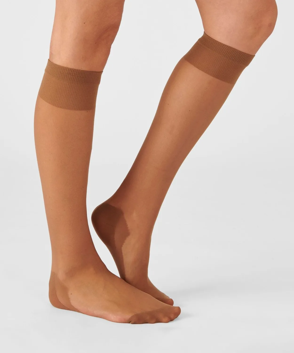 Lot de 4 paires de mi-bas mousse 20D.