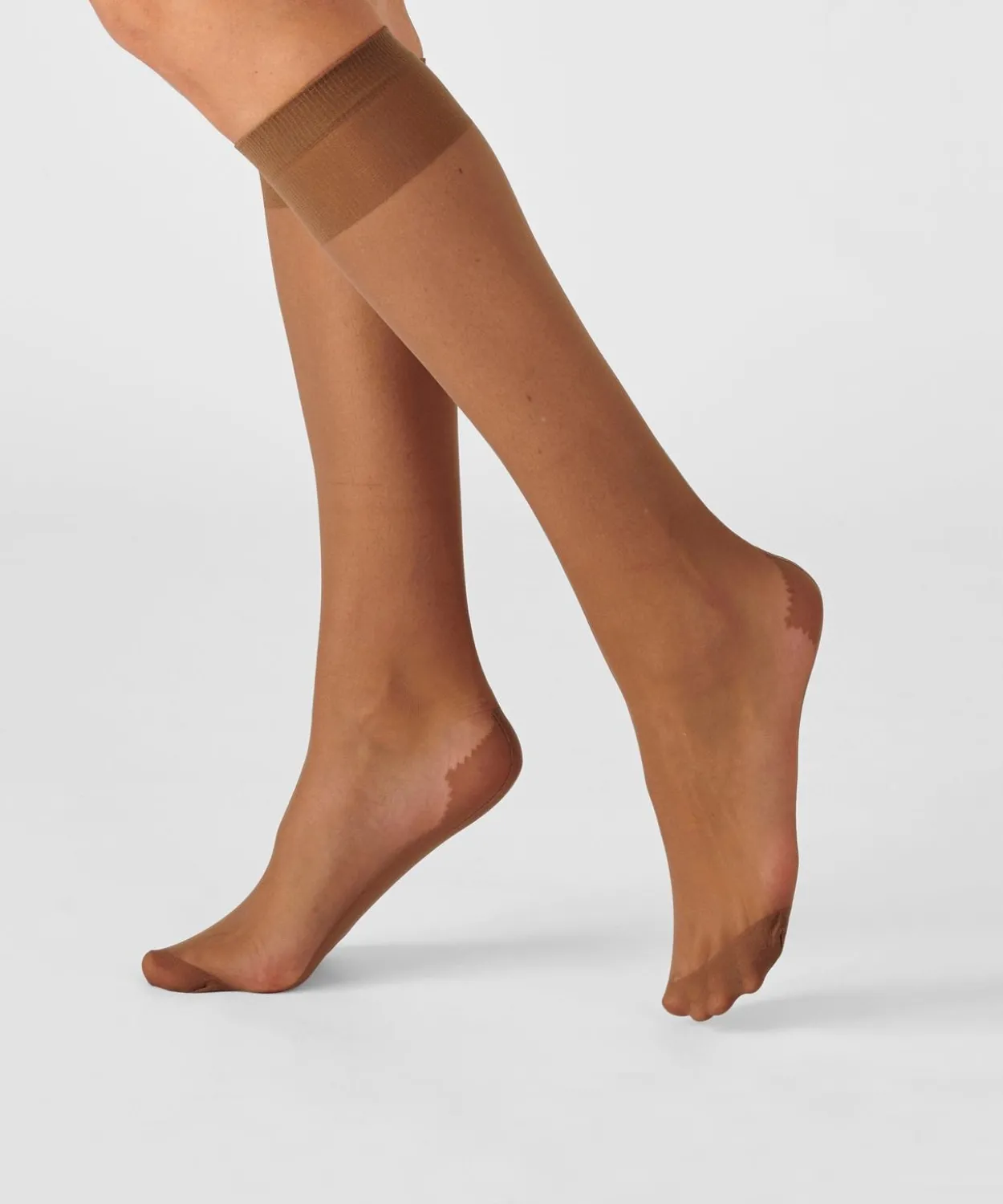 Lot de 4 paires de mi-bas mousse 20D.