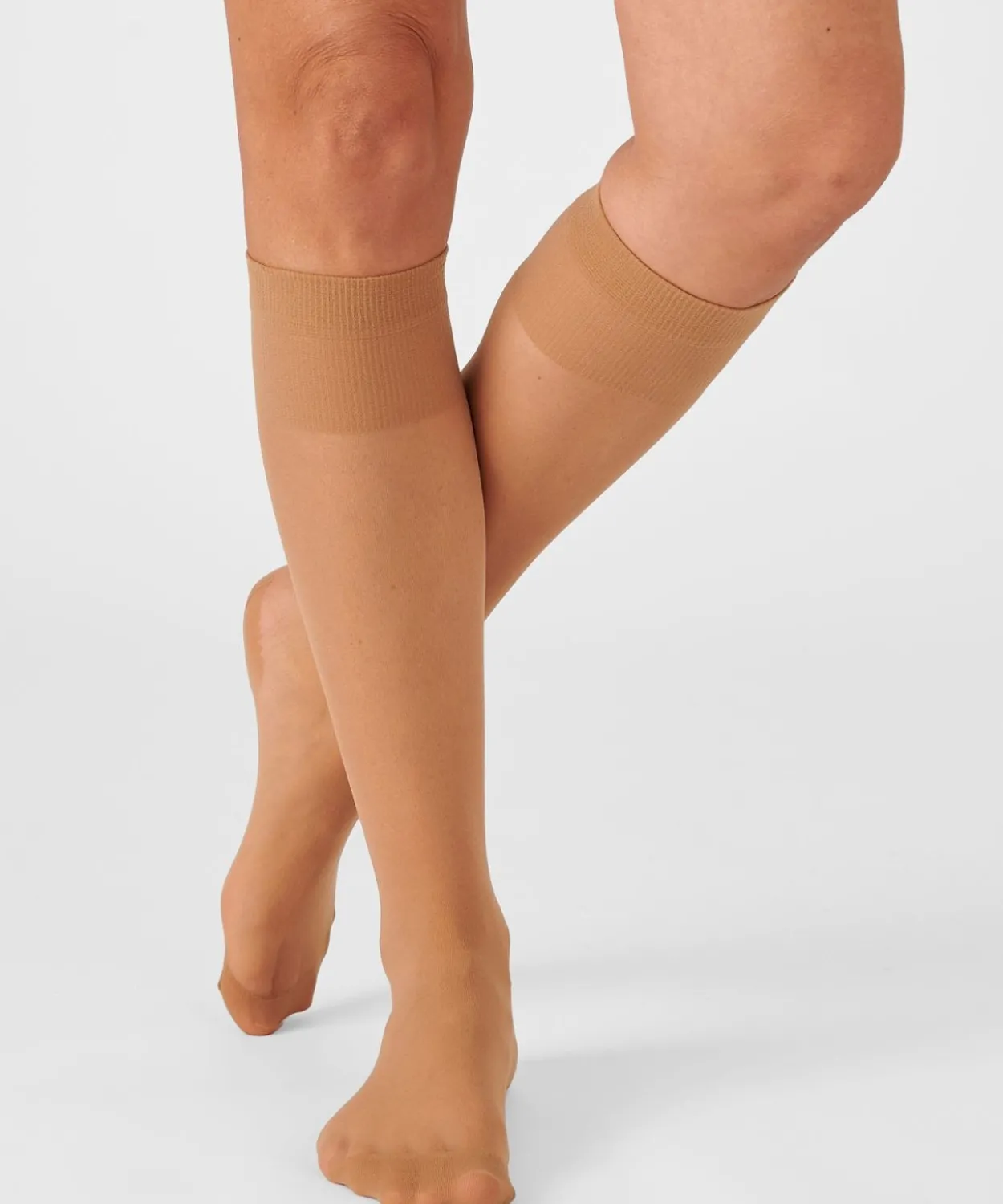 Lot de 4 paires de mi-bas mousse 20D.