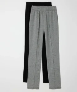 Lot de 2 pantalons maille milano