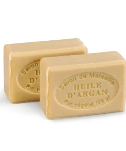 Lot de 2 savons de Marseille, à l'huile d'argan