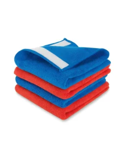 Lot de 4 serpillères en microfibre avec patte autoagrippante