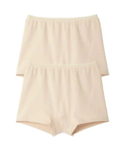 Lot de 2 shorties coton stretch