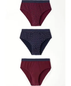 Lot de 3 slips ouverts maille jersey