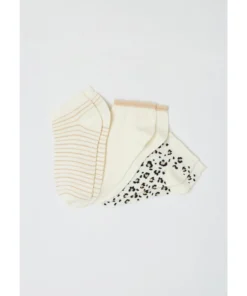 Lot de 3 socquettes fantaisie