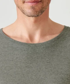 Lot de 2 T-shirts col rond, manches courtes, Essential pur coton peigné