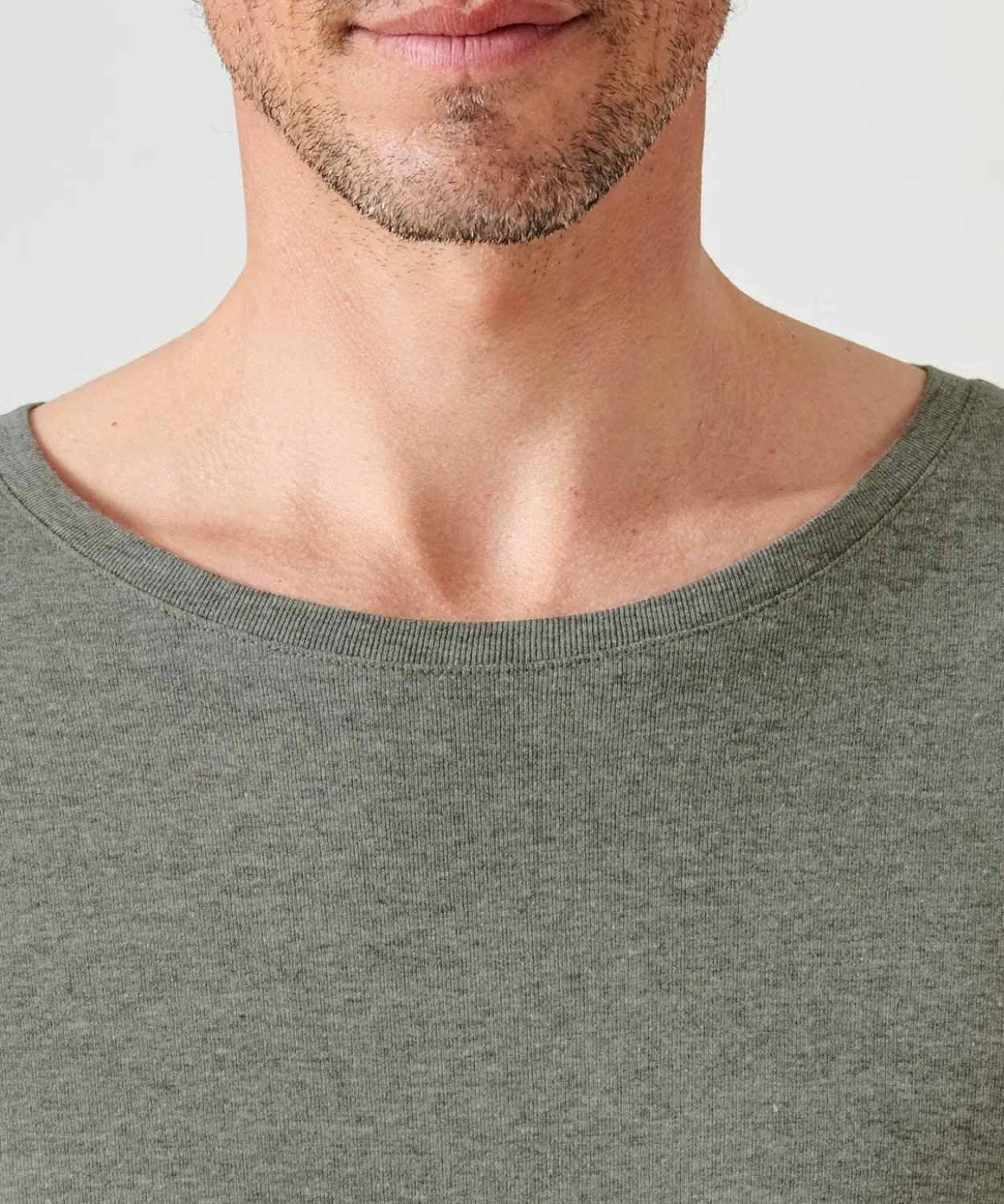 Lot de 2 T-shirts col rond, manches courtes, Essential pur coton peigné