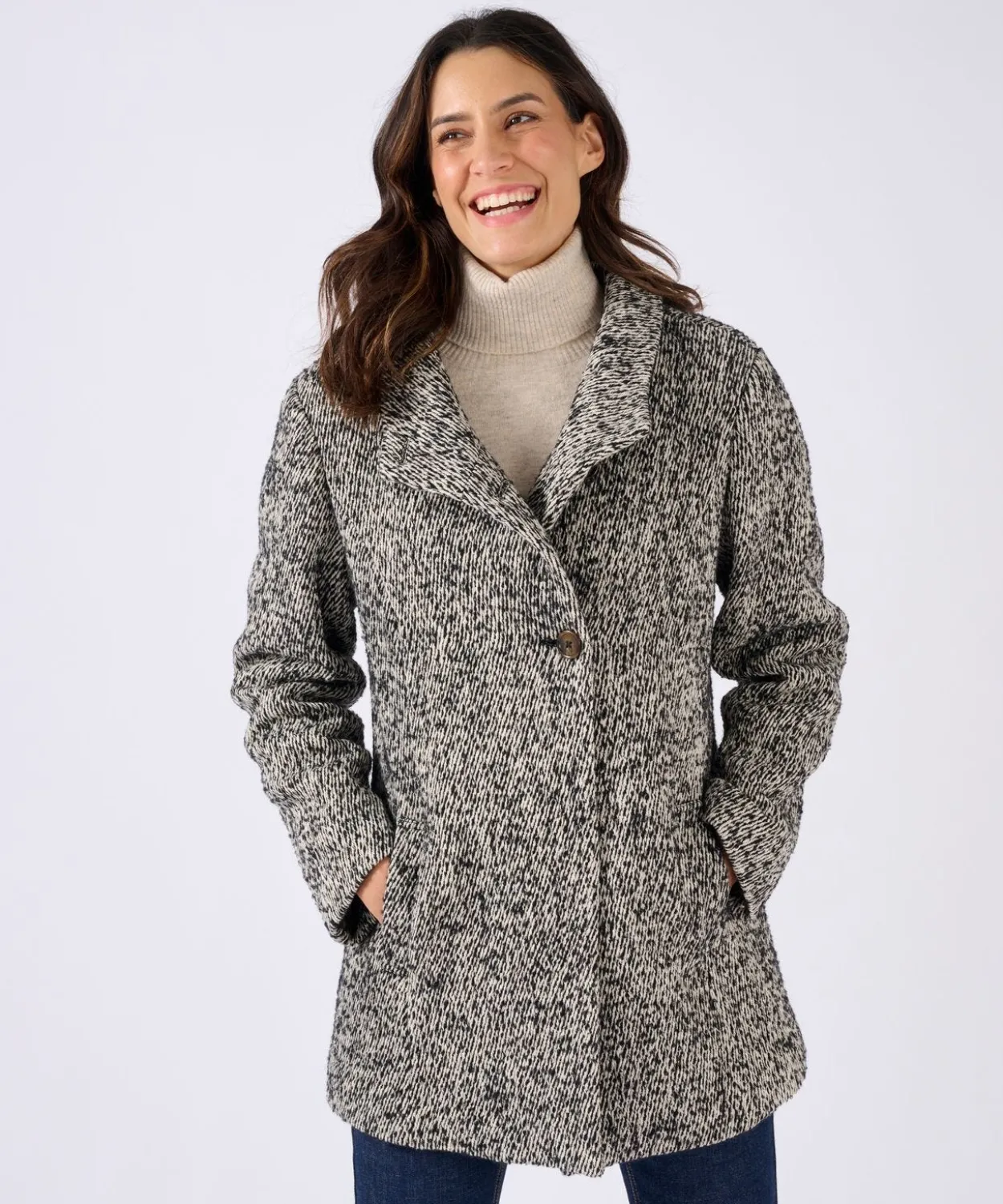 Manteau mélange laine Thermolactyl