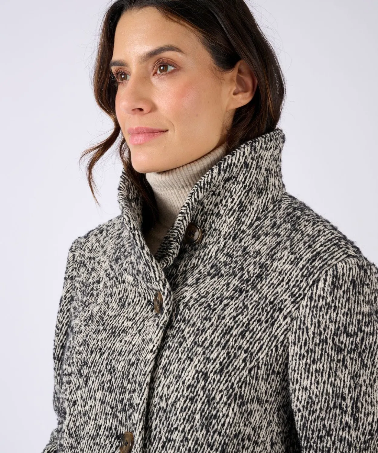 Manteau mélange laine Thermolactyl