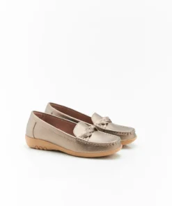 Mocassins Amortyl dessus croûte de cuir grainé