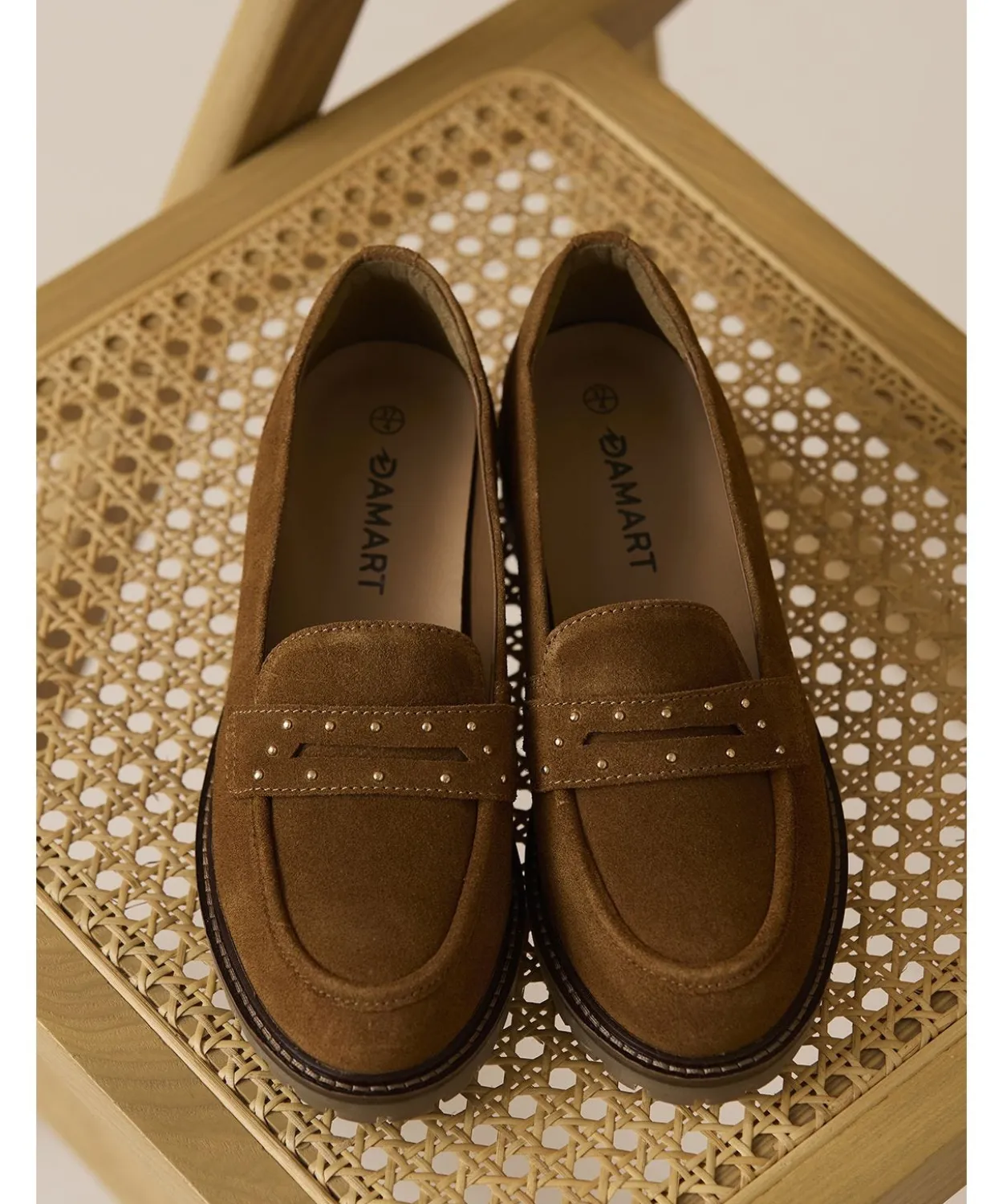 Mocassins Amortyl détails cloutés