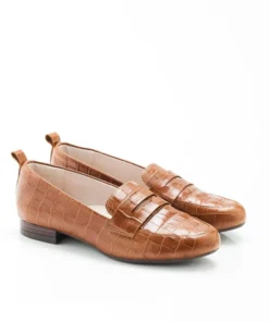 Mocassins aspect croco