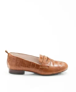 Mocassins aspect croco