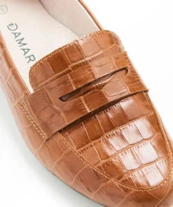 Mocassins aspect croco