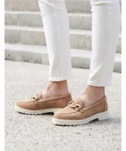 Mocassins crantés avec chaînette Amortyl