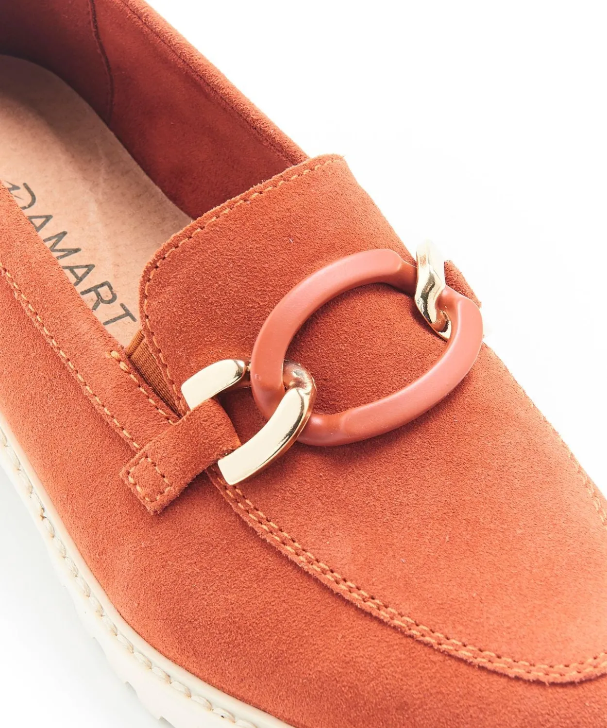 Mocassins crantés avec chaînette Amortyl