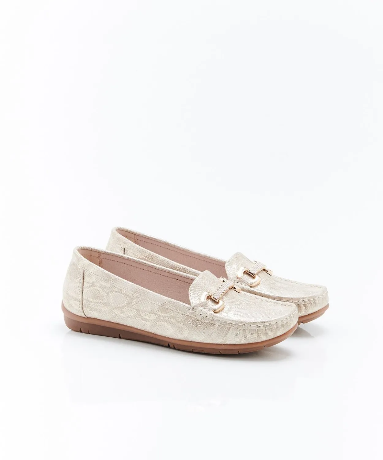 Mocassins motif animalier
