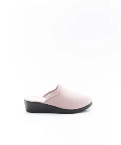 Mules compensées Thermolactyl en velours