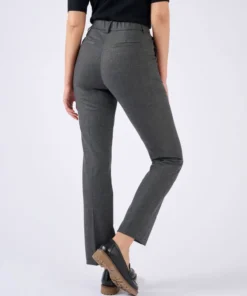 Pantalon cigarette mélange laine