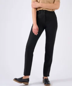 Pantalon cigarette mélange laine