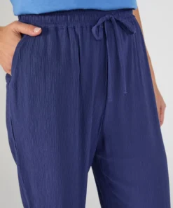 Pantalon crépon enfilable