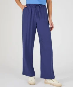 Pantalon crépon enfilable