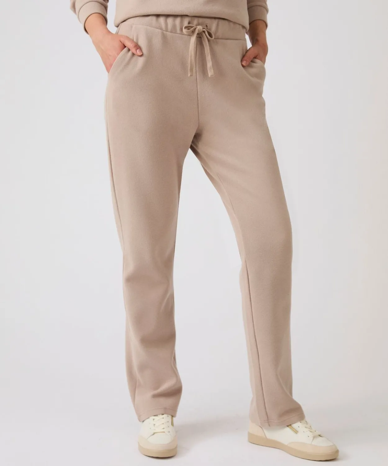 Pantalon de détente enfilable côtelé