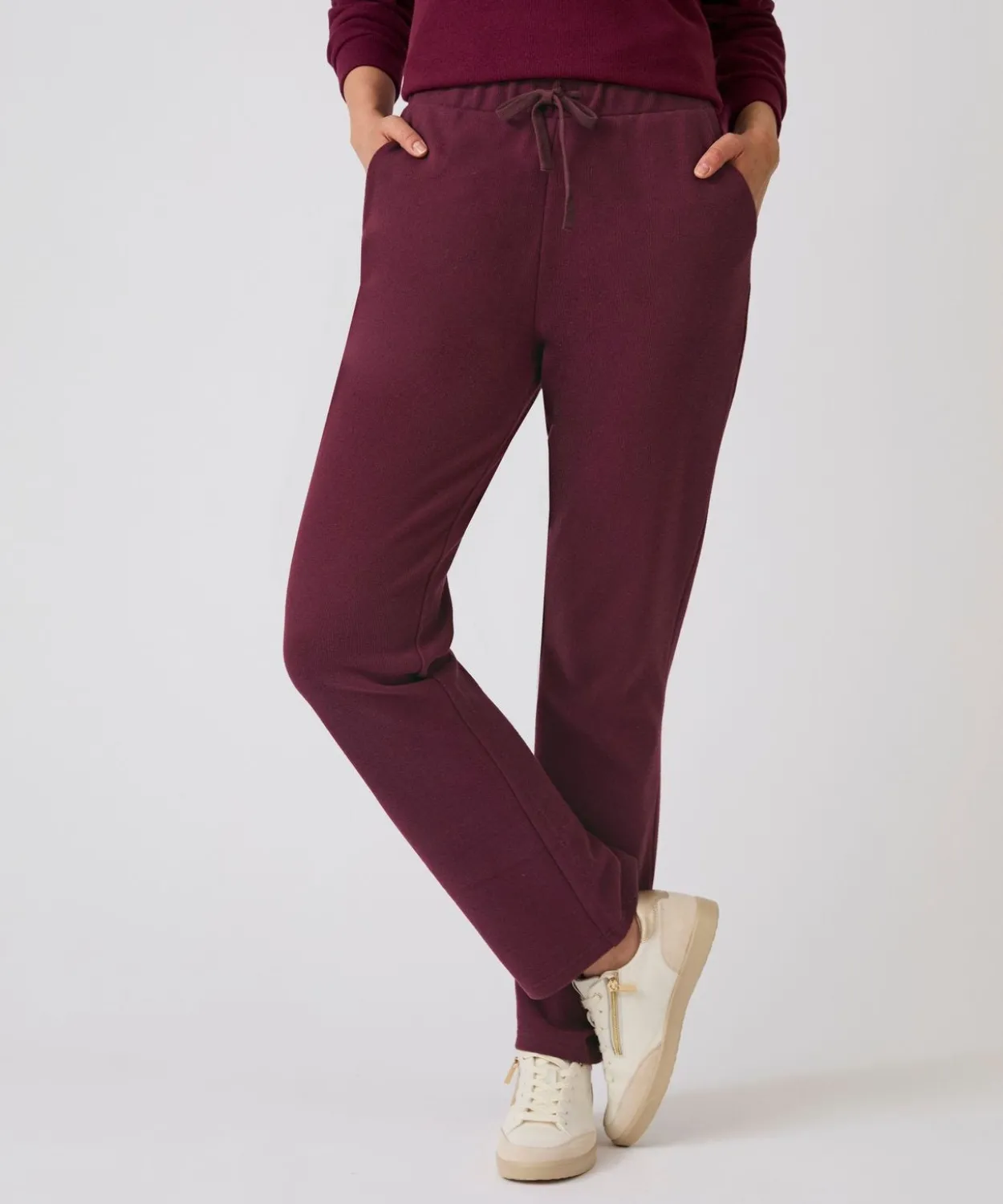 Pantalon de détente enfilable côtelé