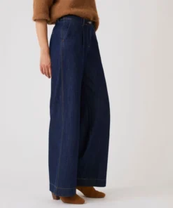 Pantalon denim ample