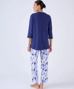 Pantalon de pyjama en maille jersey pur coton