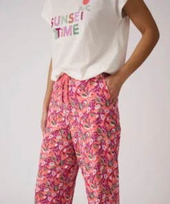 Pantalon de pyjama en maille jersey pur coton