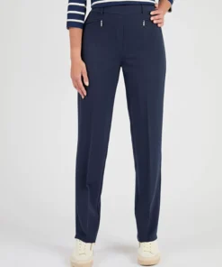 Pantalon droit classique enfilable