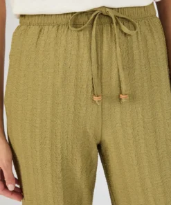 Pantalon enfilable maille jacquard effet froissé