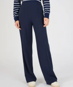 Pantalon large classique en maille