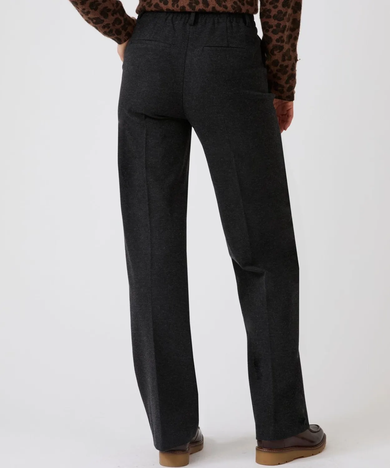Pantalon large enfilable maille jersey