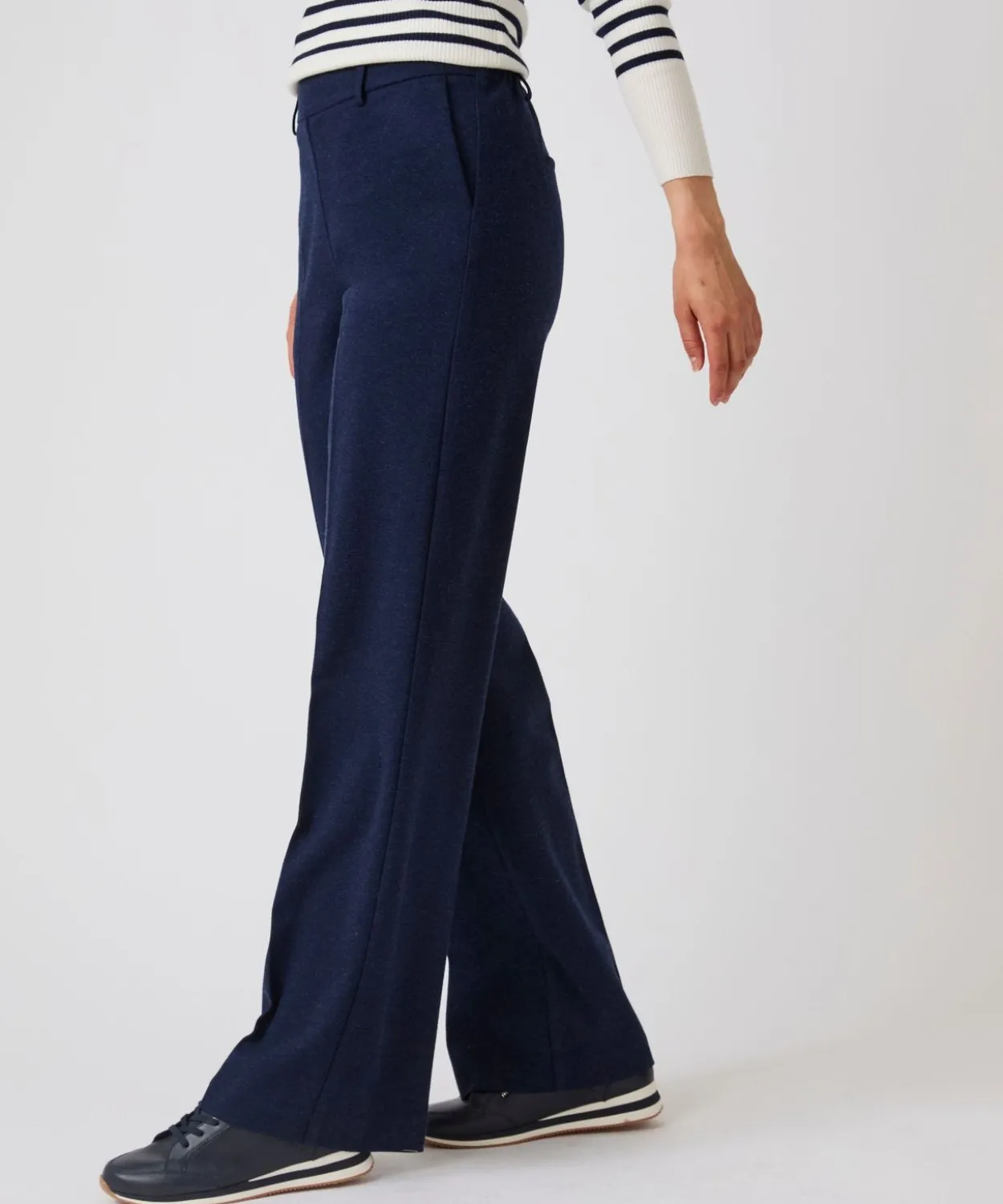 Pantalon large enfilable maille jersey