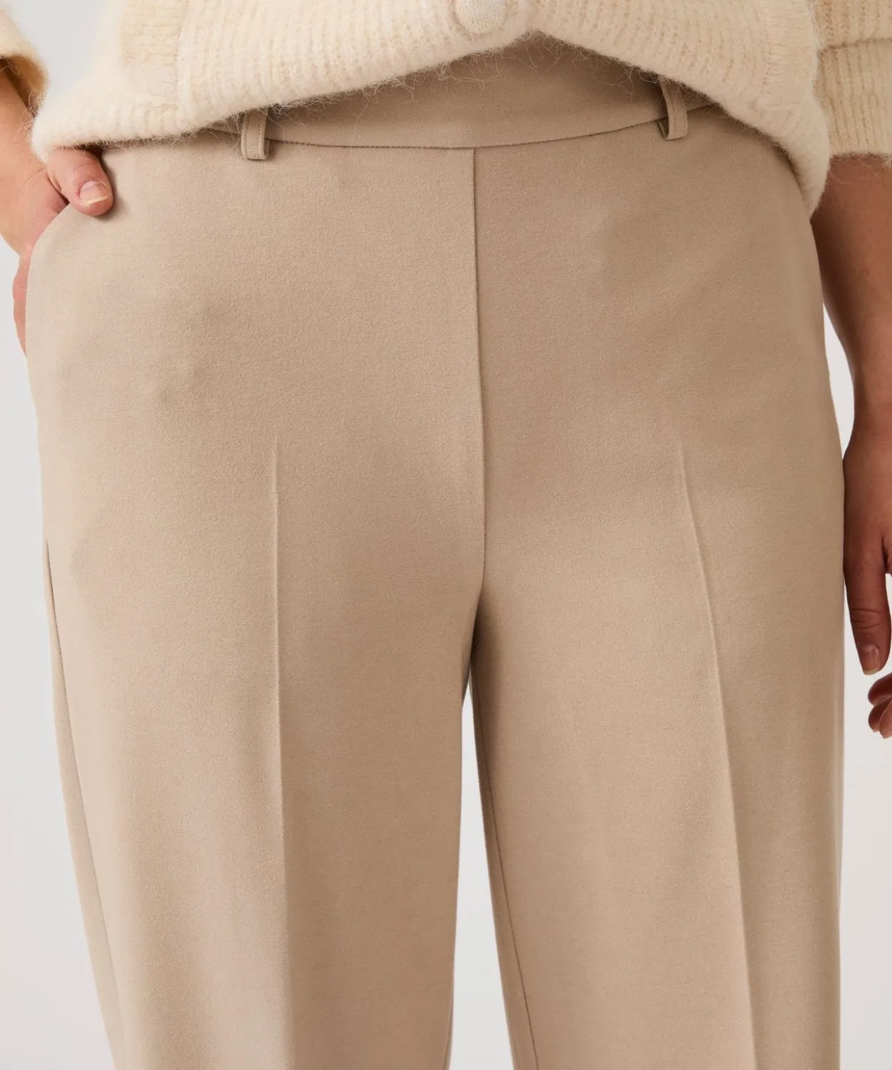 Pantalon large enfilable maille jersey